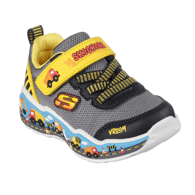 Boys Skechers Digger Play Scene Trainers - Black