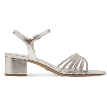 Womens Tamaris 28248 Block Heel Sandals - Platinum