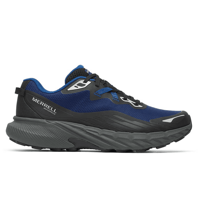 Merrell Mens Agility Trail Waterproof Trainers - Dark Blue and Black