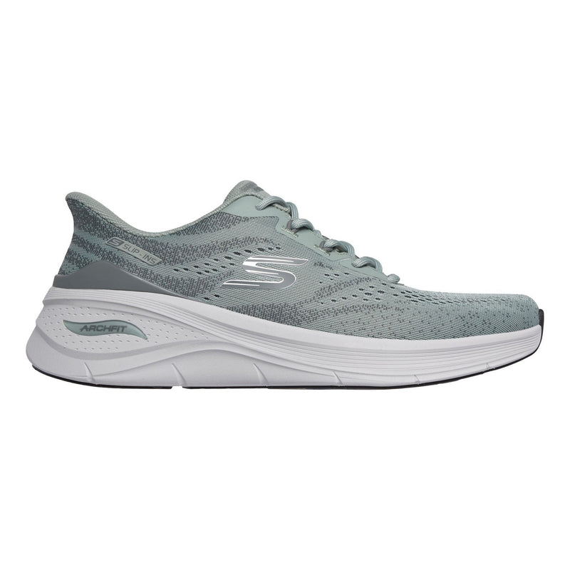 Mens Skechers Arch Fit 3.0 Slip-Ins Trainers - Sage