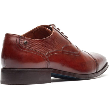 Mens Base London Portico Formal Lace-up Shoes - Burnt Tan