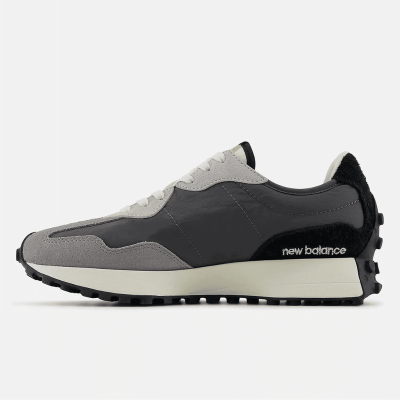 Womens New Balance 327 Suede Trainers - Magnet with Castlerock - Grey with White