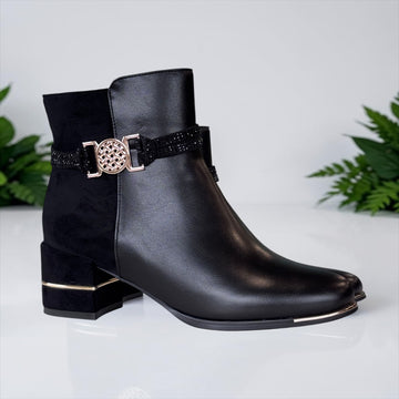 Womens Redz F3166 Ankle Boots - Black