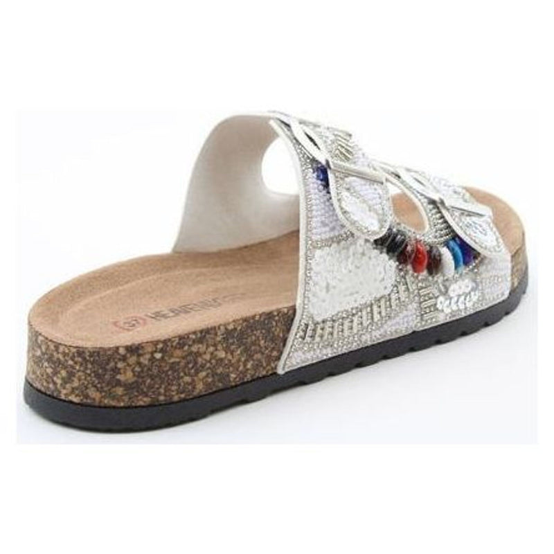 Womens Heavenly Feet Jess Sandals - White