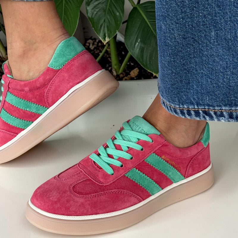 Womens Drilleys Seventy Five Trainers - Mint Strawberry
