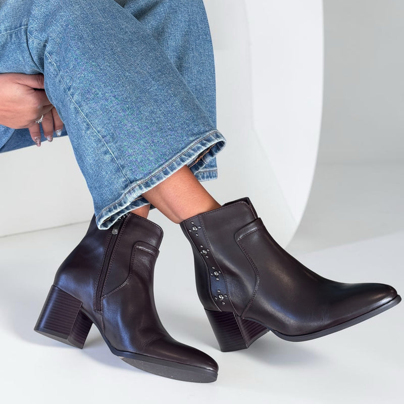 Womens Regarde Le Ciel Taylor-49 Ankle Boots - Castagno
