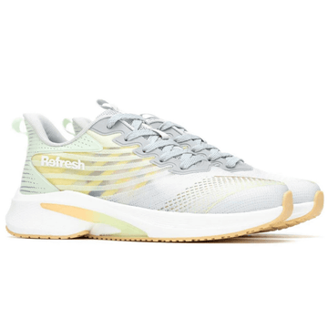 Womens Refresh 175117 Knit Sporty Trainers - Grey