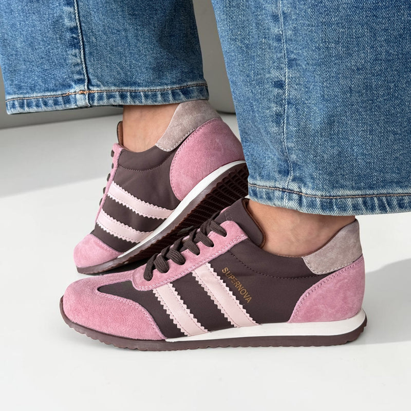 Womens Drilleys Ninety Nine Trainers AW26 - Pink Truffle
