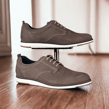 Dubarry Mens Stafford Taupe Lace Up Trainers - Pebble