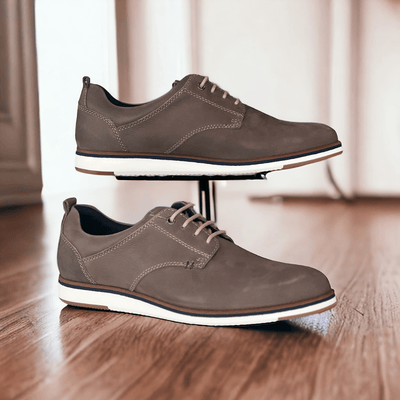 Dubarry Mens Stafford Taupe Lace Up Trainers - Pebble