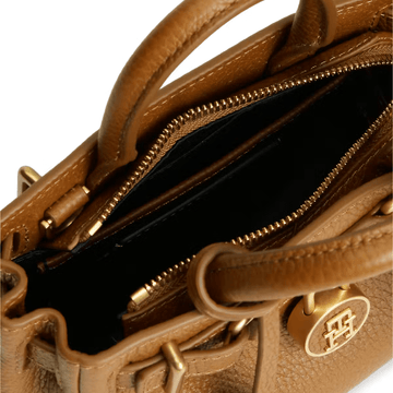 Womens Tommy Hilfiger The American Icon Leather Tote Bag - Cognac