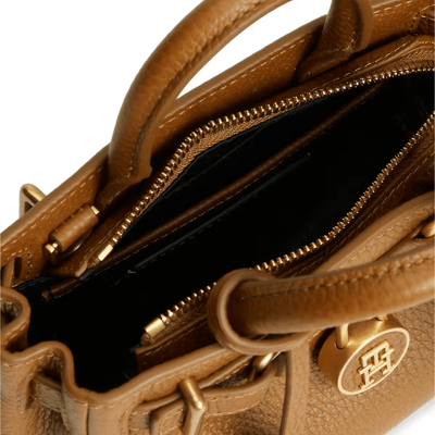 Womens Tommy Hilfiger The American Icon Leather Tote Bag - Cognac