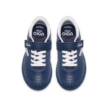 Boys Clarks CICA Goal Kid Football Shoes - Navy