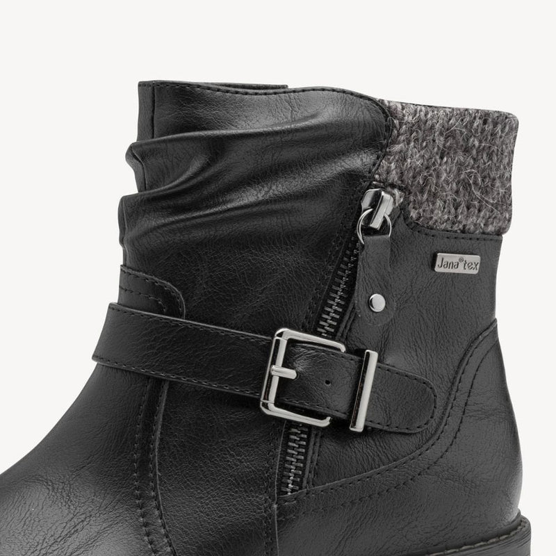 Womens Jana 26488 Water Resistant Boot - Black