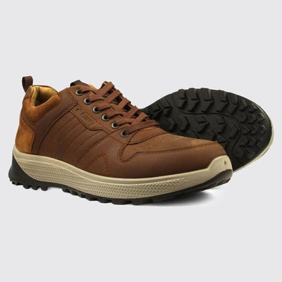 Mens Dubarry Summit Leather Trainers - Brown