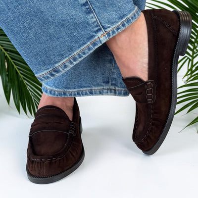 Womens Tamaris 24251 Mocca Loafers - Mocca