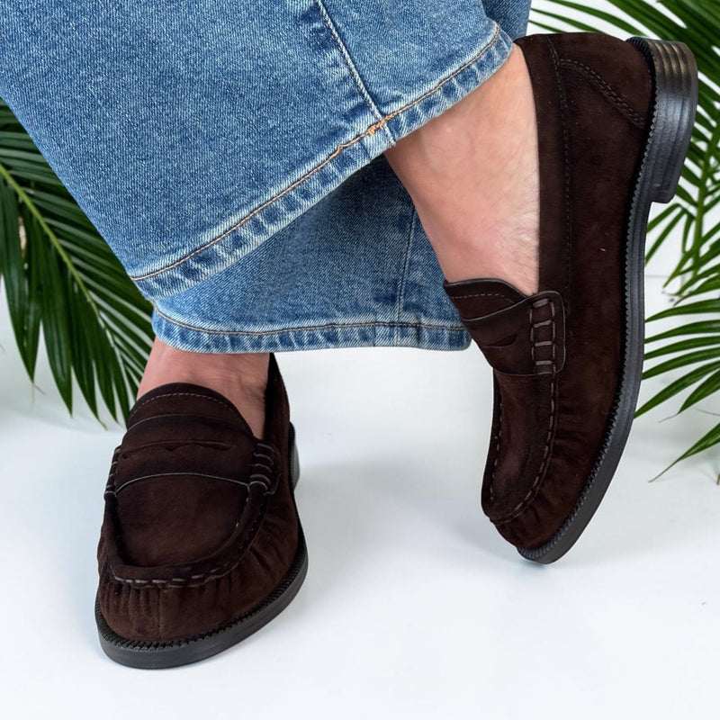 Womens Tamaris 24251 Mocca Loafers - Mocca