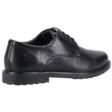 Senior Girls Hush Puppies Verity Lace Up School Shoe - Black Leather