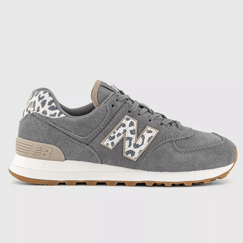 New Balance Womens 574 Leopard Trainers