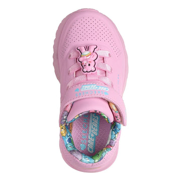 Toddler Girls Skechers Uno Lite - Bear Spirit Pink Trainers - Pink