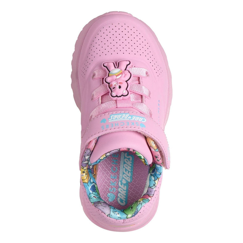 Toddler Girls Skechers Uno Lite - Bear Spirit Pink Trainers - Pink