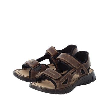 Mens Rieker 26761 Brown Sandals - Brown
