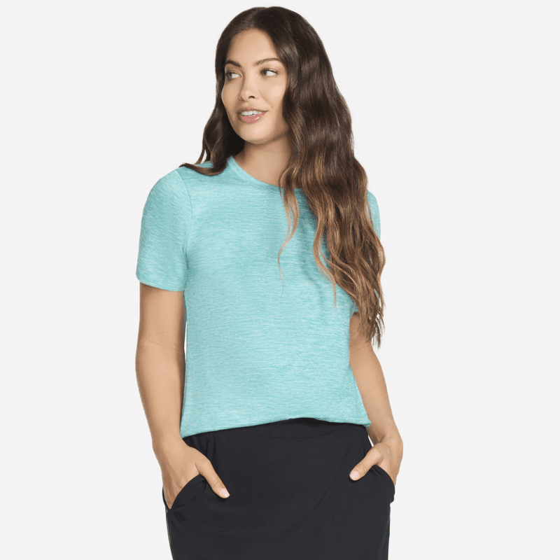 Womens Skechers GO Dri Swift Tee - Turquoise
