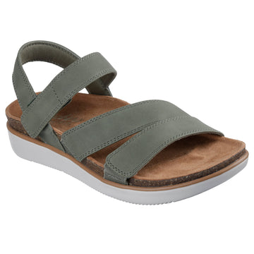 Womens Skechers 163252 Lifted Comfort Sandals - Olive