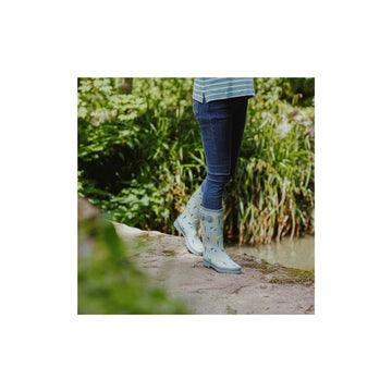 Womens Cotswold Wildflower Tall Wellingtons - Mint