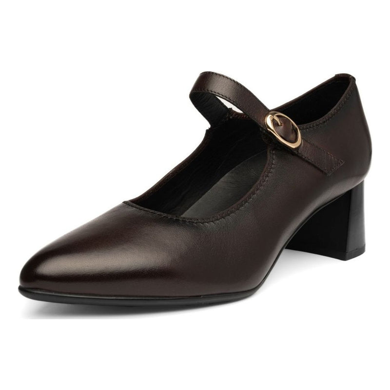 Womens Ara 52406 Audrey Block Heels - Chocolate Brown