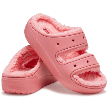 Womens Crocs Classic Cozzzy Sandal - Hot Blush