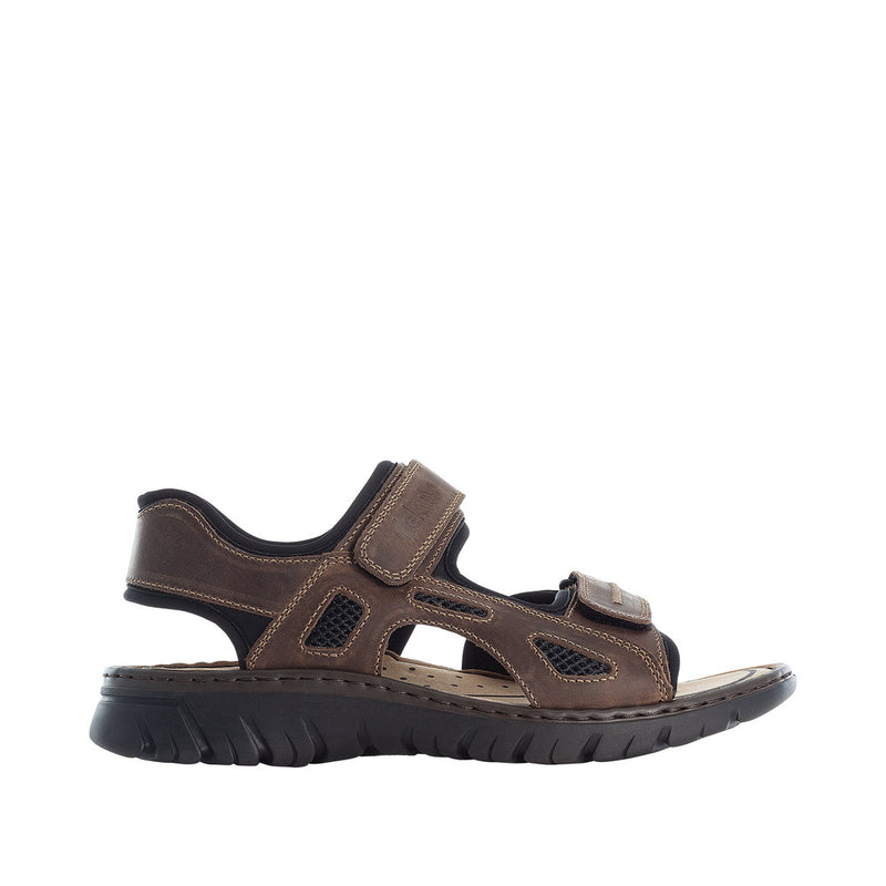 Mens Rieker 26761 Brown Sandals - Brown