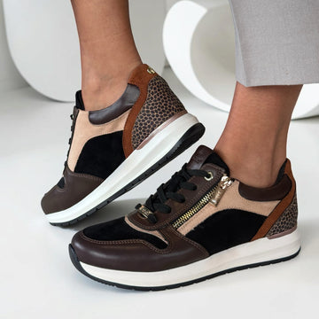 Womens Lotus Venus ULS609 Trainers - Brown / Black