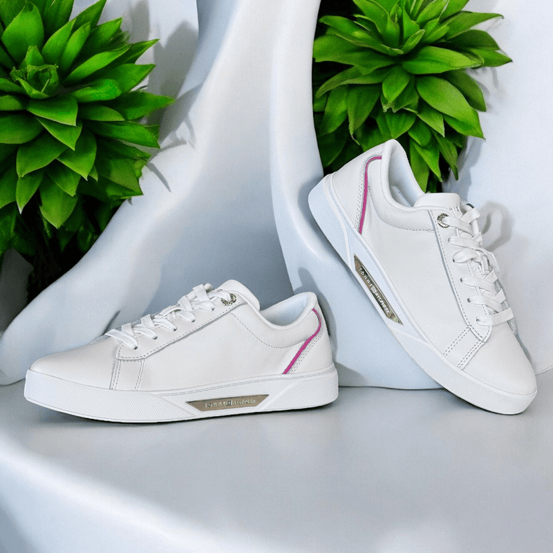 Womens Tommy Hilfiger Chic Court Trainers - White