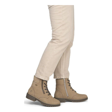 Womens Remonte D3W70 Camel Boots - Camel