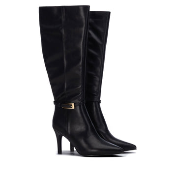 Womens Xti 146466 Black Long Boots - Black