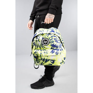 Kids Hype Yellow Tye Dye 18 litres Backpack - Multi