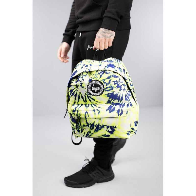 Kids Hype Yellow Tye Dye 18 litres Backpack - Multi