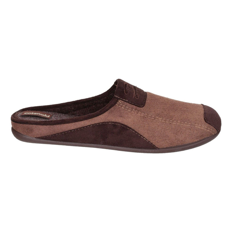 Mens Cotswold Westwell Slippers - Brown