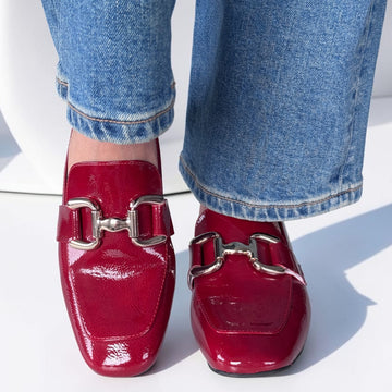 Womens Zanni & Co Zuluk Loafers - Cherry Patent