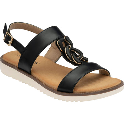 Womens Lotus ULP316 Joana Sandals - Black