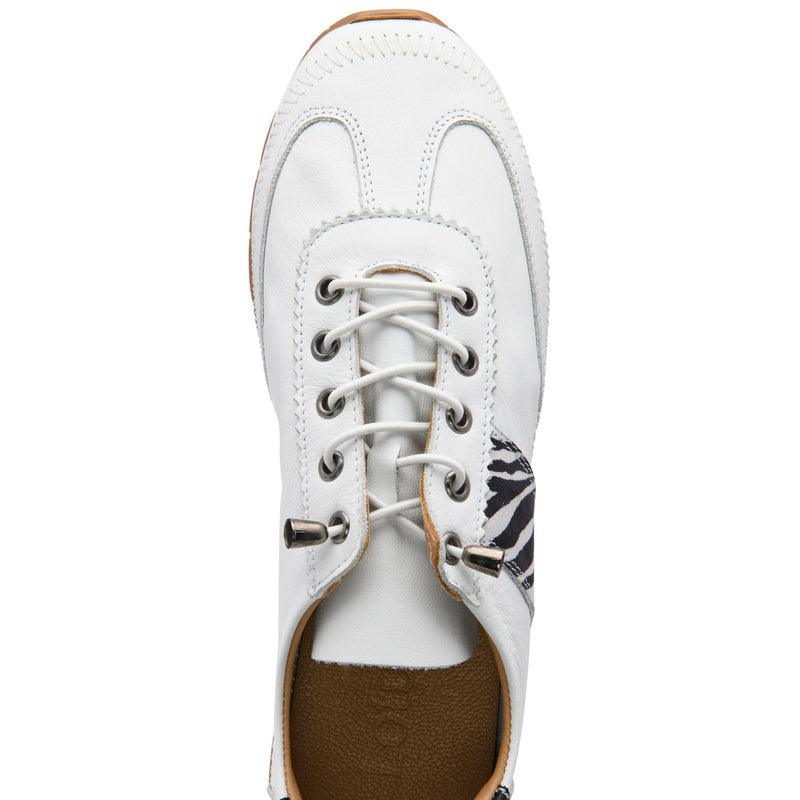 Womens Lotus ULS651 Lola Slip-On Trainers - White