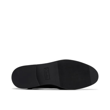 Girls Clarks Tapa Pure Youth School Shoes - Black
