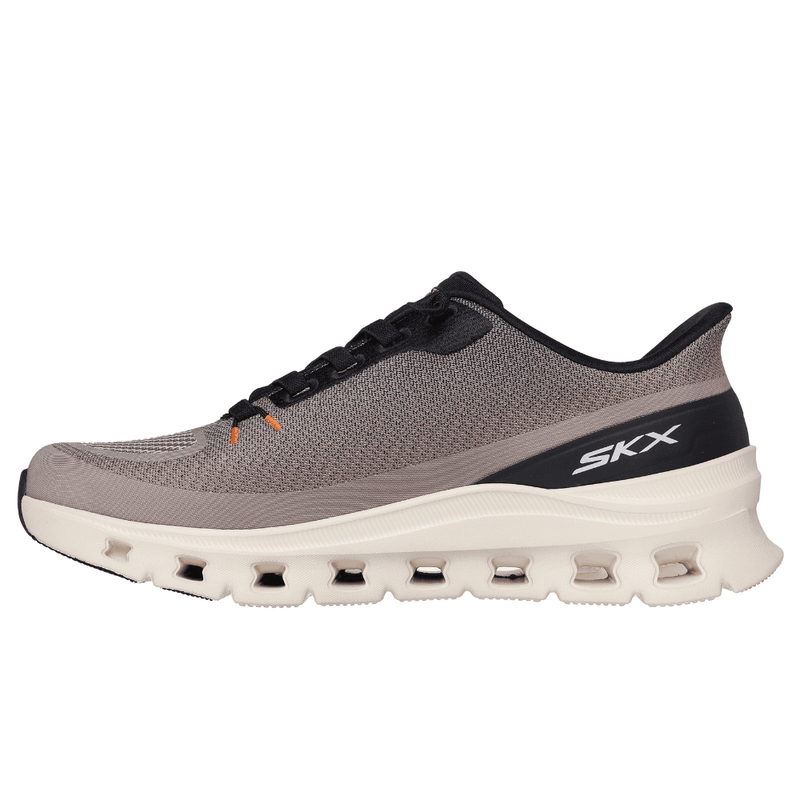 Mens Skechers Slip Ins: Arch Fit Glide Step Trainers - Taupe