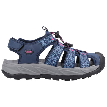 Womens Cotswold Bibury Sandals - Navy and Fuchsia