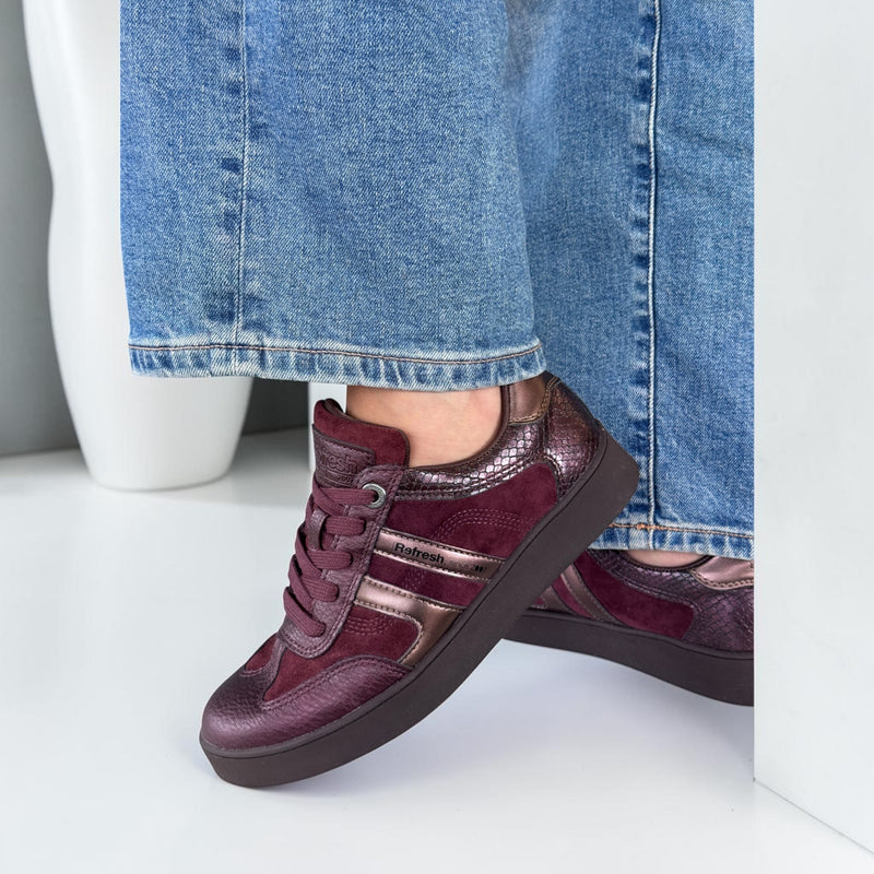 Womens Refresh 176085 Trainers - Burgundy