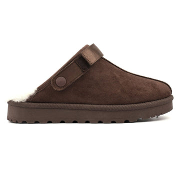 Womens Lunar Odessa Slippers - Dark Brown