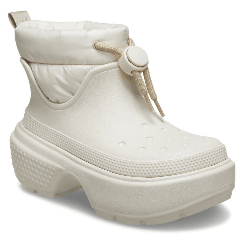 Womens Crocs Stomp Puff Boots - Stucco Natural Beige