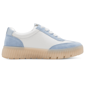 Womens Tamaris Comfort 83729 Side Zip Trainers - Blue