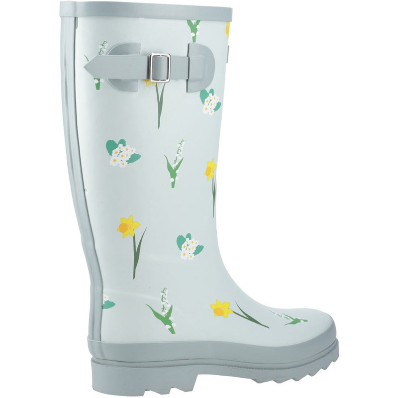 Womens Cotswold Wildflower Tall Wellingtons - Mint